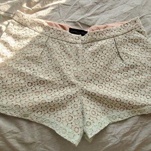 Victoria Beckham Target Mint Lace Shorts